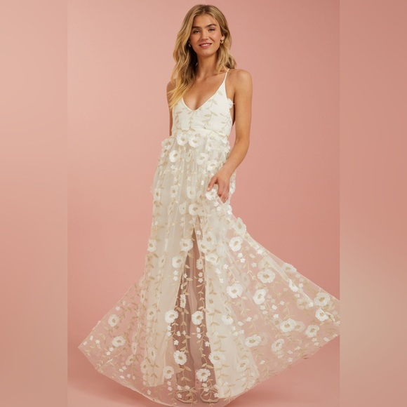 Altar'd State Arabella Maxi 3d Floral Gown - Picture 2 of 15